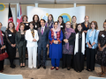 H.E Ambassador Said T. Jawad and Mrs Jawad with leading Afghan women journalists and media professional